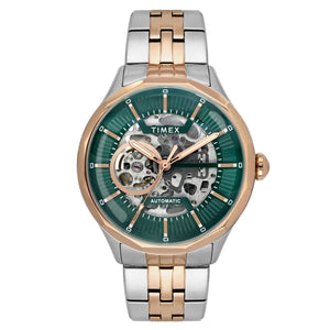 Timex Men's Premium Green Round Dial Analog Watch - TWEG27602 - KRISHNA WATCH COMPANY