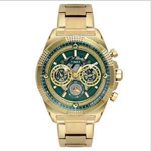 Timex Men's Premium Green Skeletal Dial Analog Watch - TWEG27700 - KRISHNA WATCH COMPANY