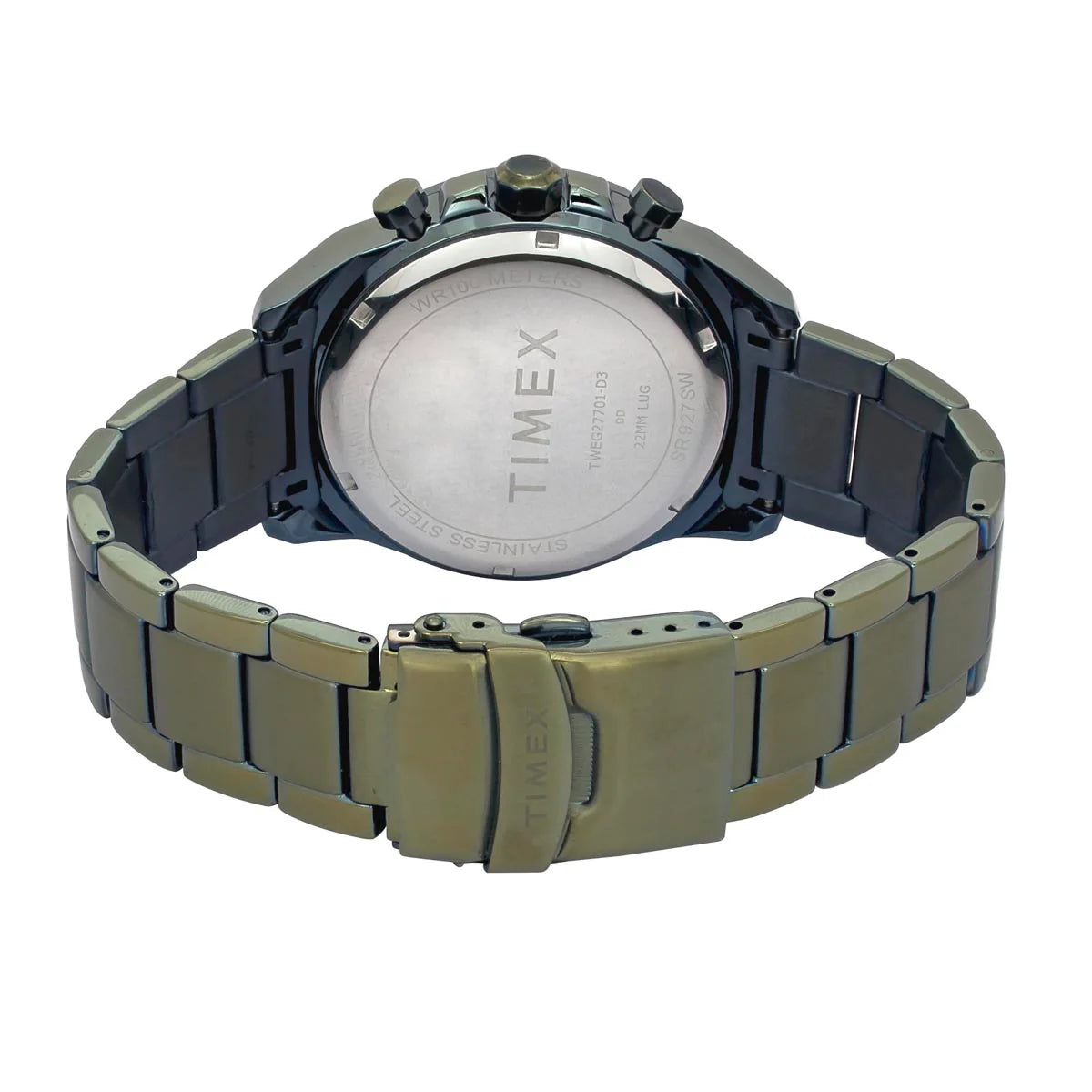 Timex Men's Premium Green Skeletal Dial Analog Watch -TWEG27701