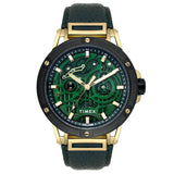 Timex Men's Premium Green Skeletal Dial Analog Watch -TWEG27800