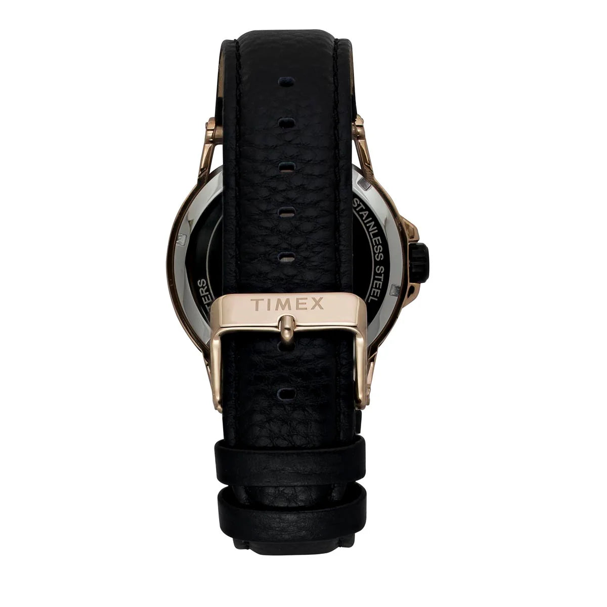 Timex Men's Premium Black Skeletal Dial Analog Watch -TWEG27801