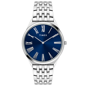 Timex Men's Premium Blue Dial Analog Watch - TWEG27901 - KRISHNA WATCH COMPANY