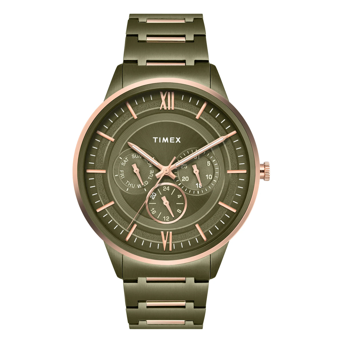 Timex Men's Premium Green Dial Analog Watch - TWEG28002