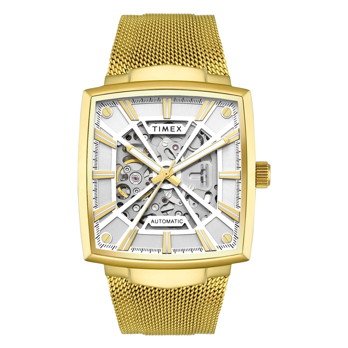 TIMEX Signio Silver Square Dial Analog Men's Watch - TWEG32002