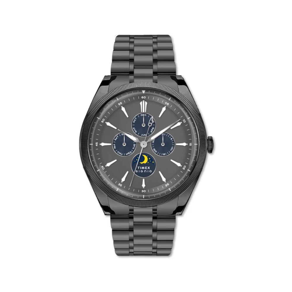 Timex Signio Multifunction Grey Stainless Steel Mens Watch TWEG34400 - KRISHNA WATCH COMPANY