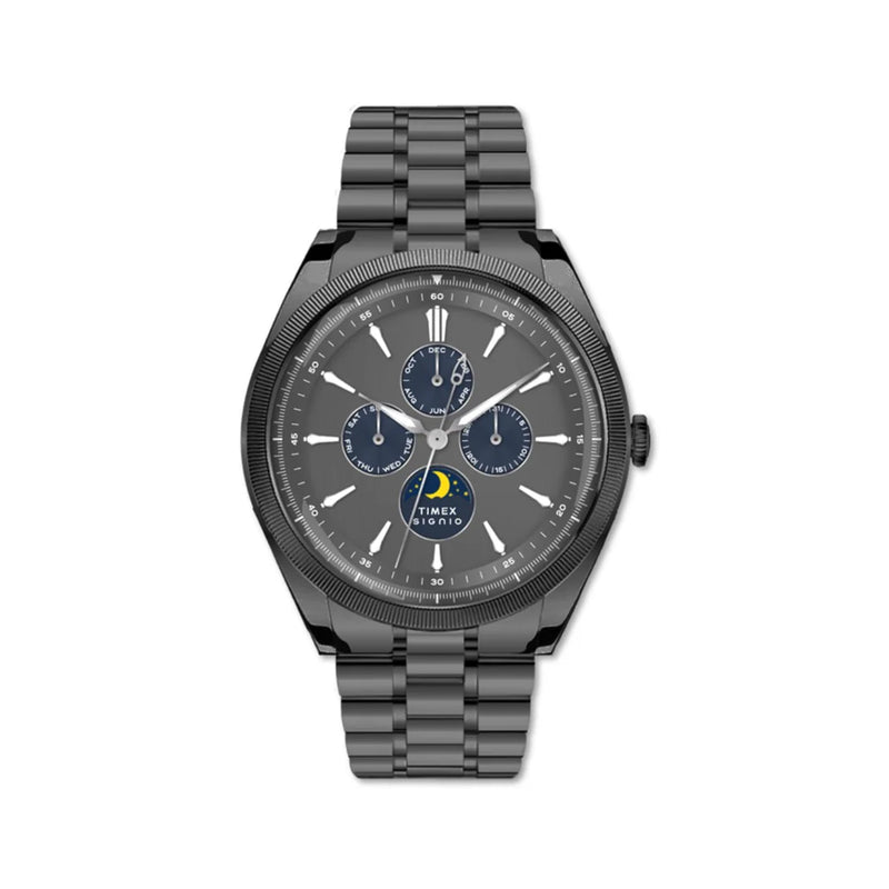 Timex Signio Multifunction Grey Stainless Steel Mens Watch TWEG34400 - KRISHNA WATCH COMPANY