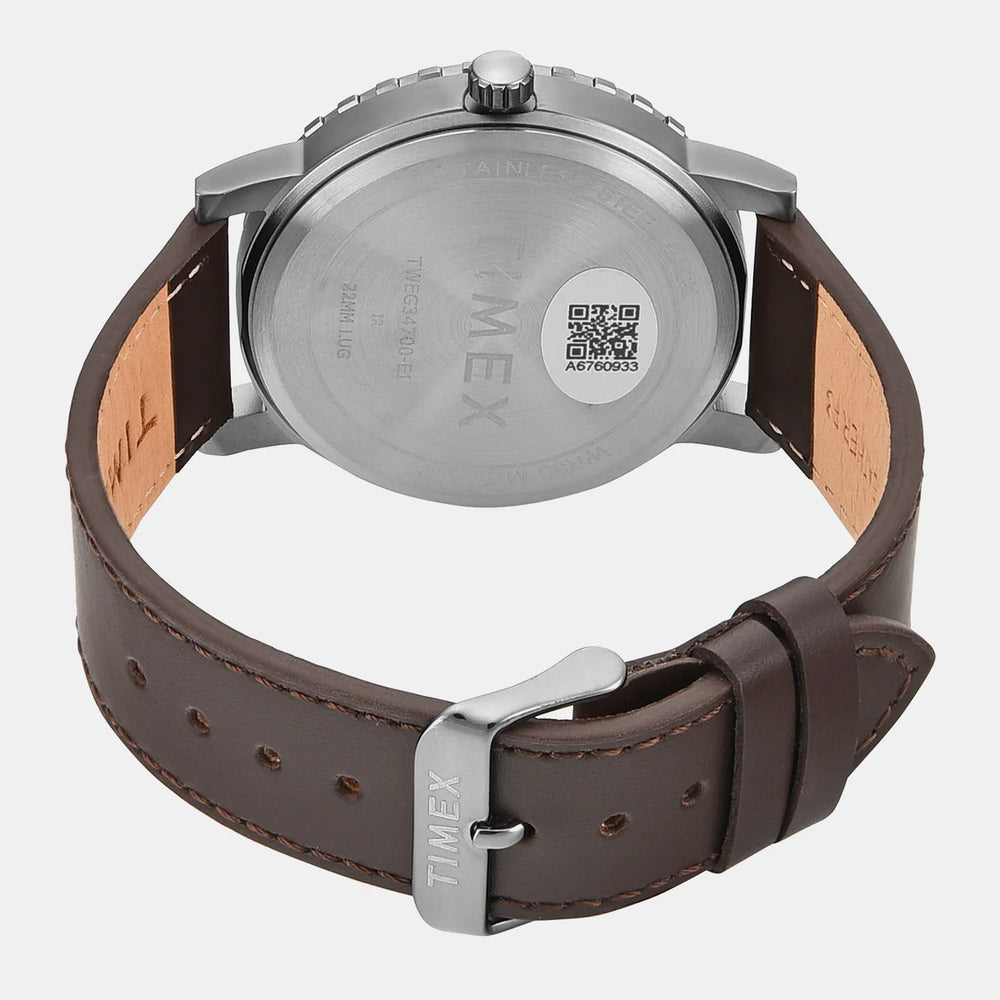 Timex Trendline Men Quartz Leather Watch TWEG34700 - KRISHNA WATCH COMPANY