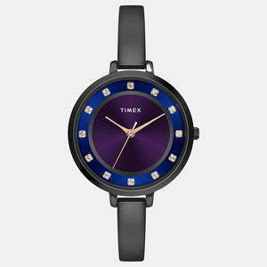 Timex Women's Purple/Blue Analog Brass Watch TWEL12828 - KRISHNA WATCH COMPANY
