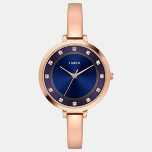 Timex Women's Blue/Purple Analog Watch TWEL12829 - KRISHNA WATCH COMPANY