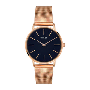 Timex Women Blue Round Analog Dial Watch- TWEL15610 - KRISHNA WATCH COMPANY
