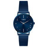 TIMEX Women Blue Round Dial Analog Watch - TWEL15620