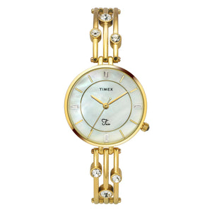 Timex Fria Women Mother Of Pearl Round Dial Analog Watch - TWEL16004 - KRISHNA WATCH COMPANY