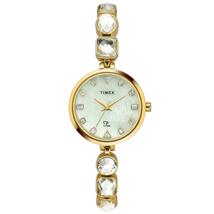 Timex Fria Women Mother of Pearl Round Dial Analog Watch - TWEL17304 - KRISHNA WATCH COMPANY