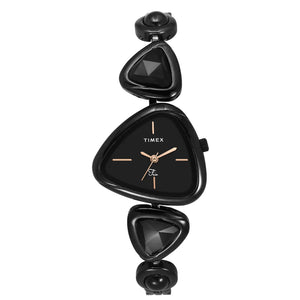 Timex Fria Women Black Triangle Analog Watch - TWEL17701 - KRISHNA WATCH COMPANY