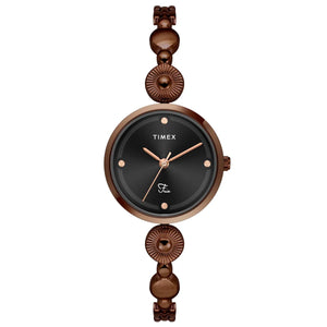 Timex Fria Women Black Round Dial Analog Watch - TWEL18204 - KRISHNA WATCH COMPANY