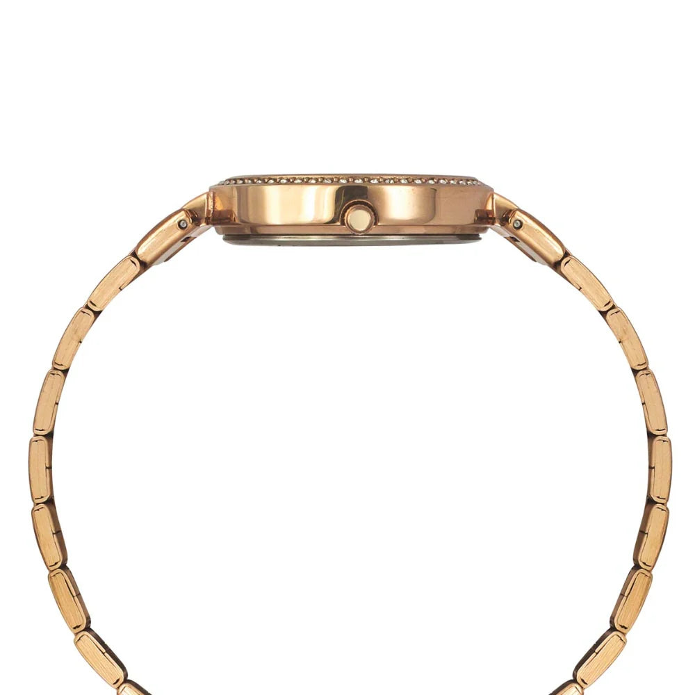 Timex Rose Gold Dial Women's Watch - TWEL18718