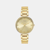 TIMEX Champagne Round Dial Analog Women's Watch - TWEL18712