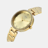 TIMEX Champagne Round Dial Analog Women's Watch - TWEL18712