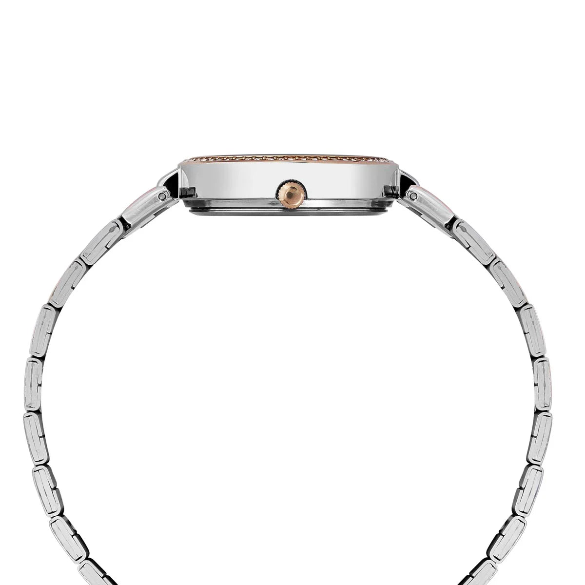 TIMEX Silver Round Dial Analog Women's Watch - TWEL18723