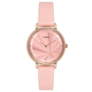 Timex Cosmic Awe Women 2 Hands Round Dial Pink Watch - TWEL19100 - KRISHNA WATCH COMPANY
