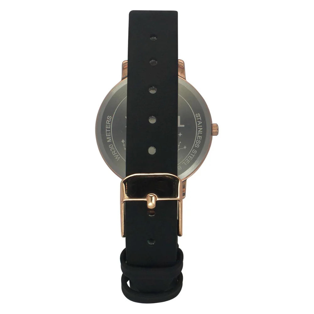 Timex Cosmic Awe Women 2 Hands Round Dial Black Watch - TWEL19101
