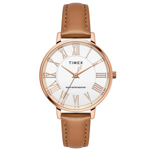 TIMEX Women Silver Round Dial Analog Watch - TWEL19105 - KRISHNA WATCH COMPANY