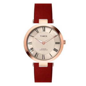 Timex Roman Rose Gold Dial Analog Women's Watch - TWEL19211 - KRISHNA WATCH COMPANY