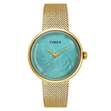 TIMEX Women Blue Round Dial Analog Watch - TWEL19301