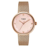 TIMEX Women Pink Round Dial Analog Watch - TWEL19304