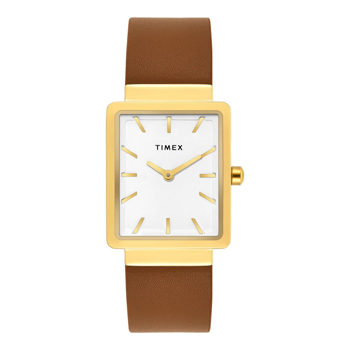 TIMEX Women White Rectangle Dial Analog Watch - TWEL20700