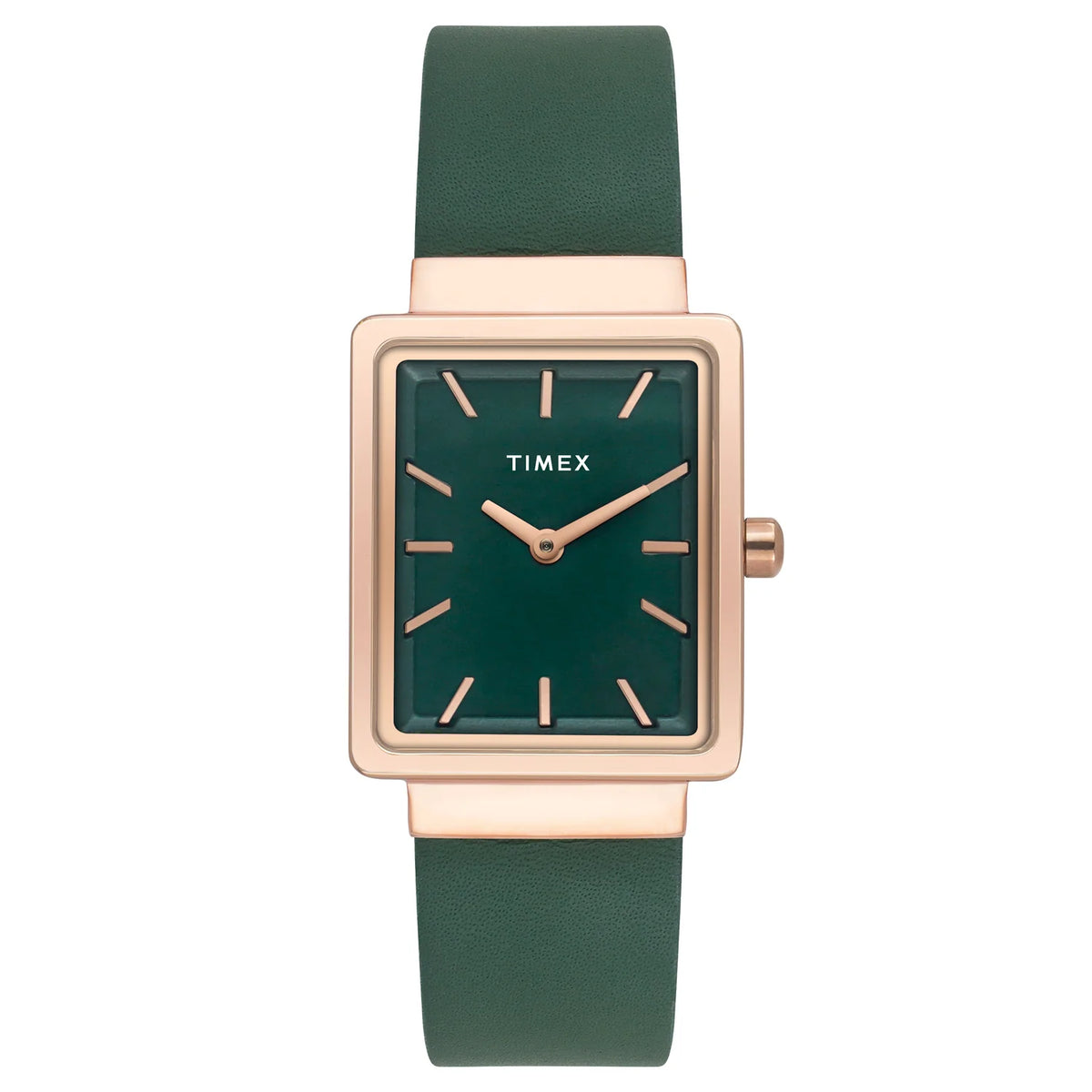 TIMEX Green Rectangle Dial Analog Women's Watch - TWEL20702