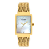 TIMEX Women Mother of Pearl Rectangle Dial Analog Watch - TWEL20703