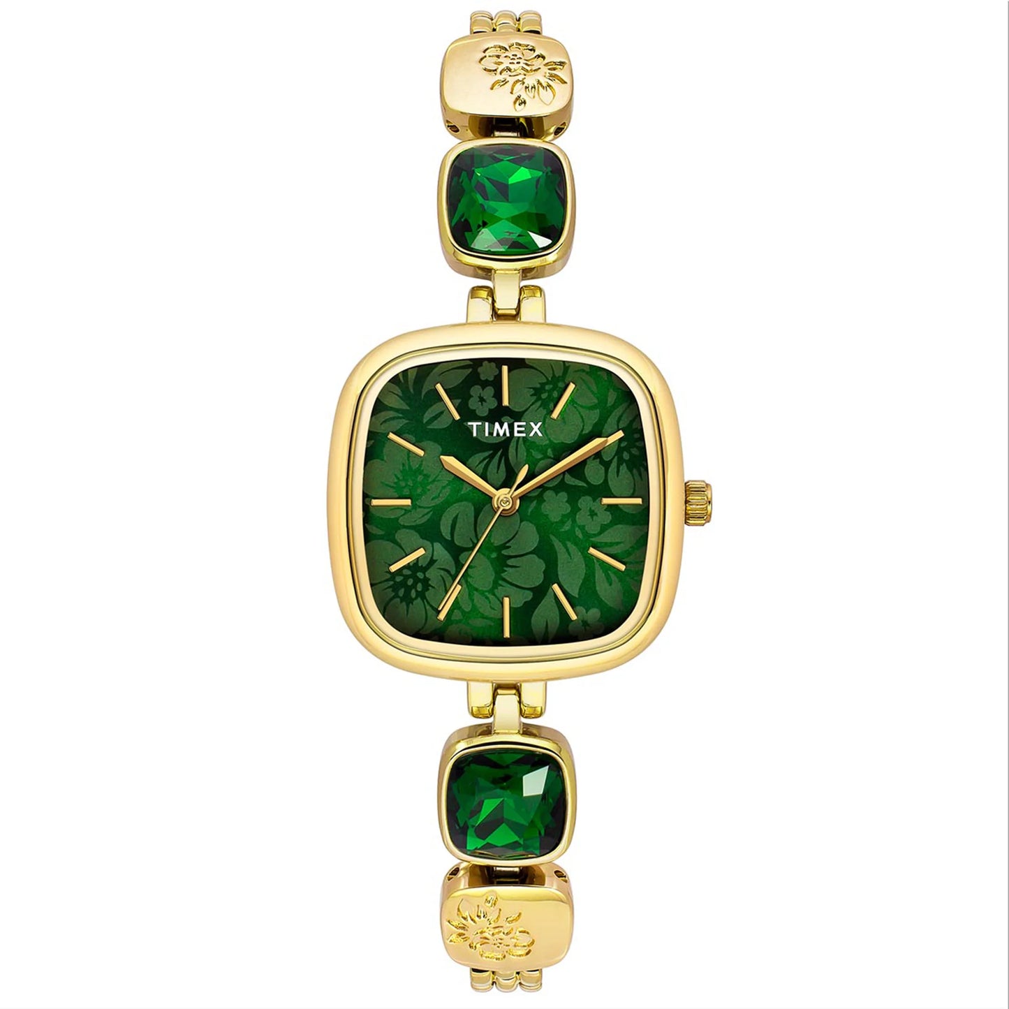 TIMEX Fria Women Green Square Dial Analog Watch - TWEL21000