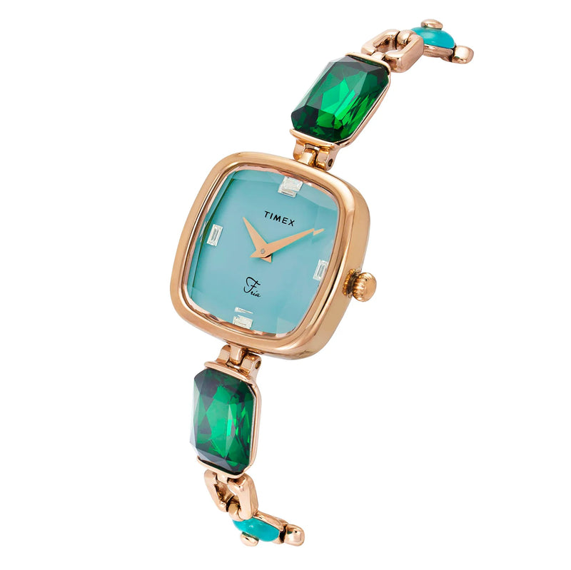 TIMEX Fria Blue Square Dial Analog Women's Watch - TWEL21201