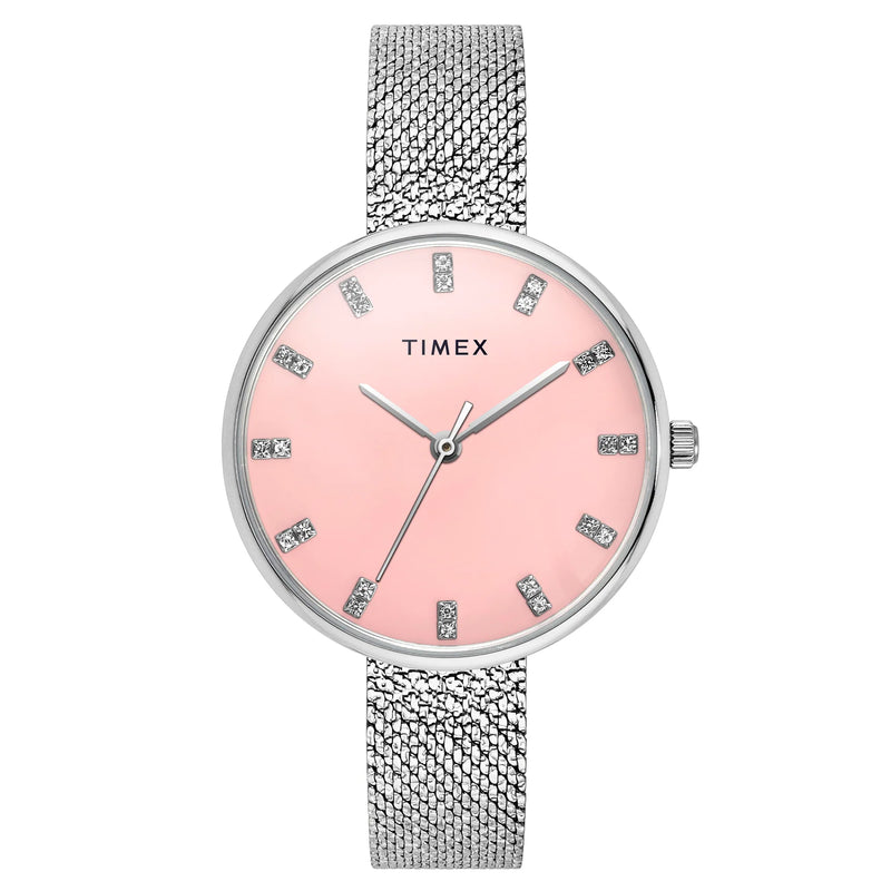 TIMEX Women Pink Round Dial Analog Watch - TWEL21500