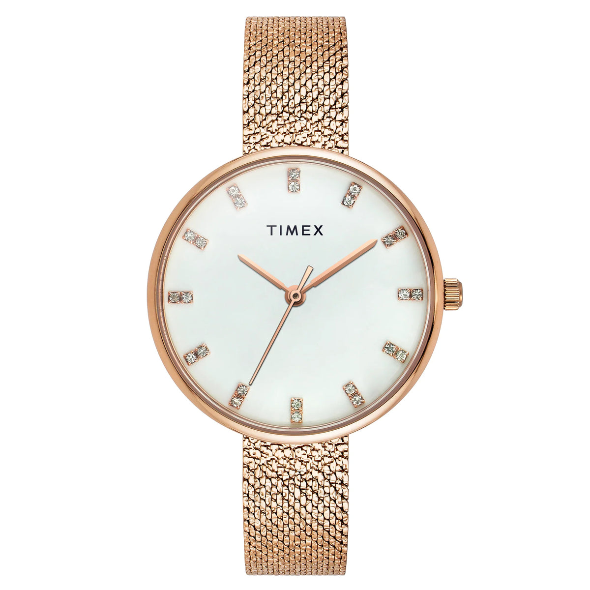 TIMEX Women White Round Dial Analog Watch - TWEL21502