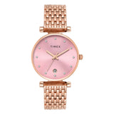 Timex Women Rose Gold Dial Analog  Watch - TWEL21601