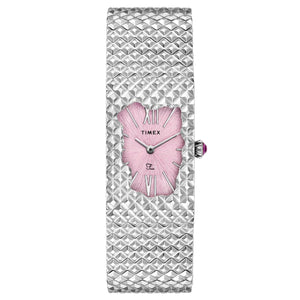 TIMEX Fria Women Pink Rectangle Dial Analog Watch - TWEL77700 - KRISHNA WATCH COMPANY