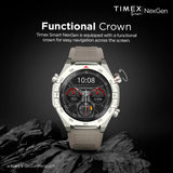 Timex Smart NexGen 1.43 inches (3.6cm) Display with Functional Crown and BT Calling Smartwatch For Unisex - TWTXW703T - KRISHNA WATCH COMPANY