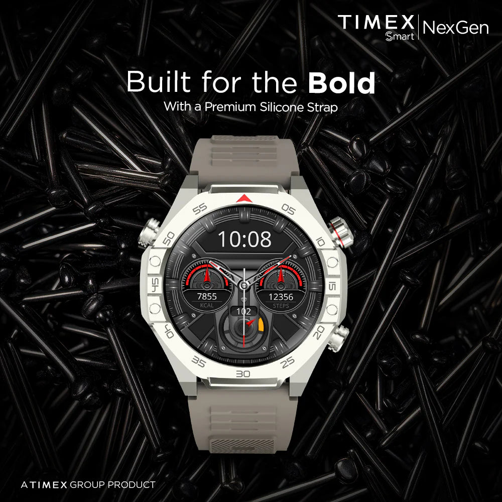 Timex Smart NexGen 1.43 inches (3.6cm) Display with Functional Crown and BT Calling Smartwatch For Unisex - TWTXW703T - KRISHNA WATCH COMPANY