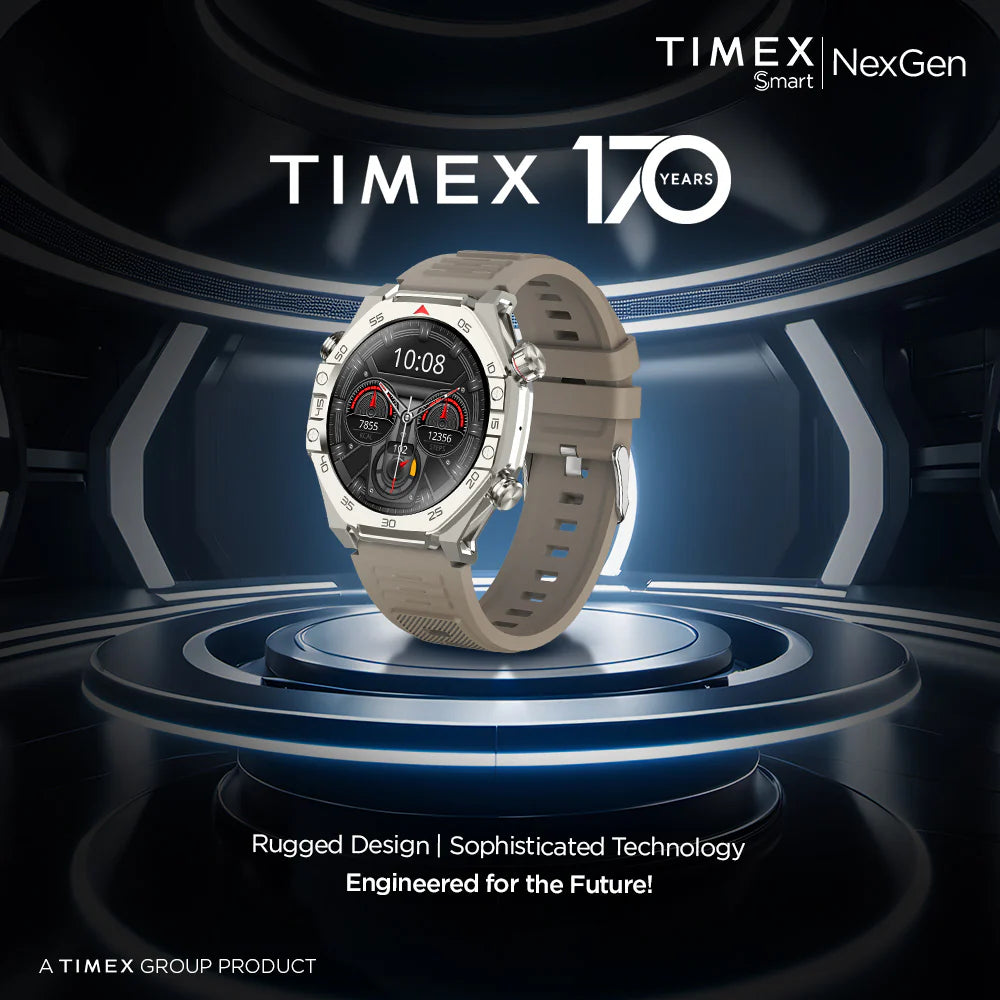 Timex Smart NexGen 1.43 inches (3.6cm) Display with Functional Crown and BT Calling Smartwatch For Unisex - TWTXW703T - KRISHNA WATCH COMPANY