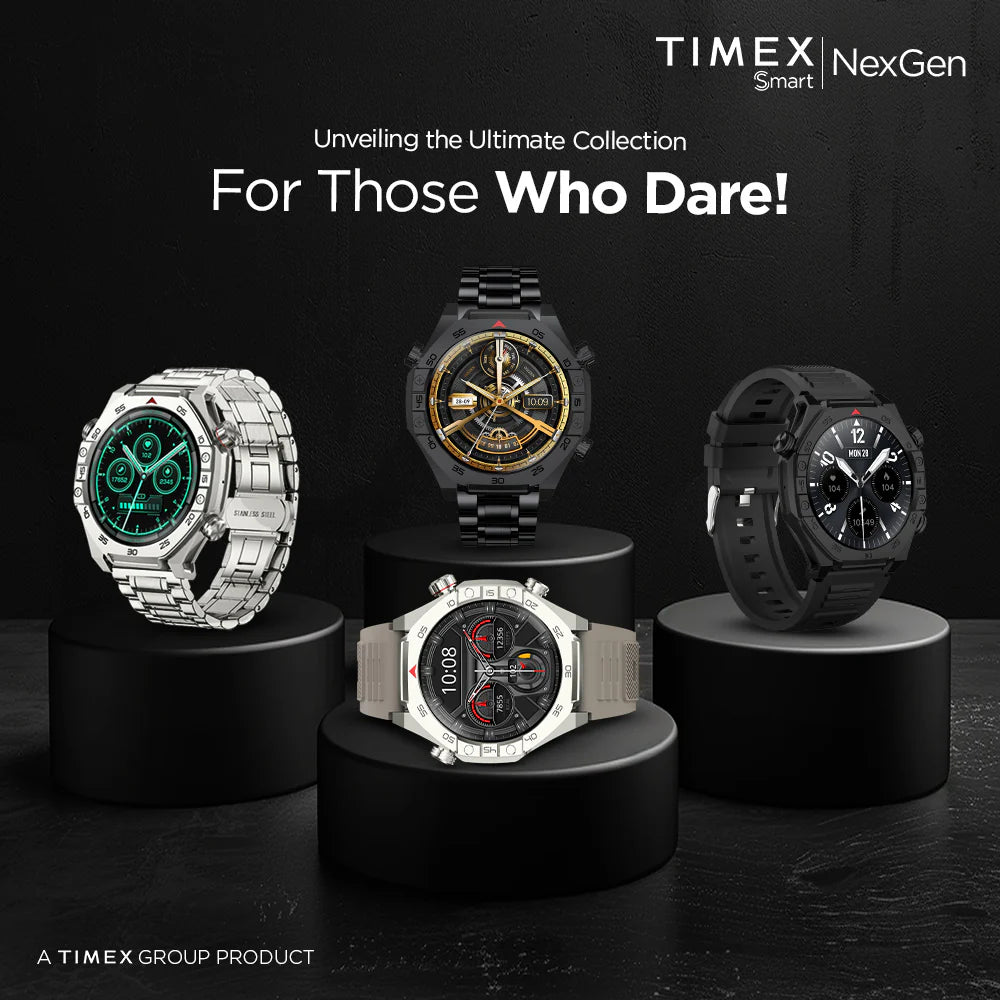 Timex Smart NexGen 1.43 inches (3.6cm) Display with Functional Crown and BT Calling Smartwatch For Unisex - TWTXW703T - KRISHNA WATCH COMPANY