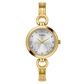 Timex Women White Round Analog Brass Dial Watch- TWEL11435