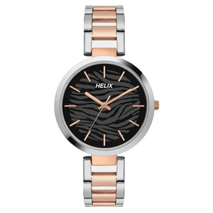 Helix Female Black Analog Stainless Steel Watch TW054HL02 - KRISHNA WATCH COMPANY