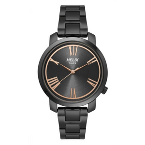 Helix Smart Casual Full Black 36mm Stainless Steel Bracelet Watch TW032HL23 - KRISHNA WATCH COMPANY