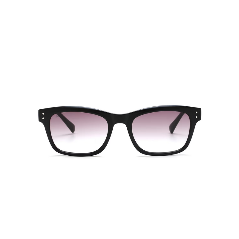 Scott Sunglasses Gradient Grey Lens Wayfarer Sunglass Black Frame SC 2521 C1