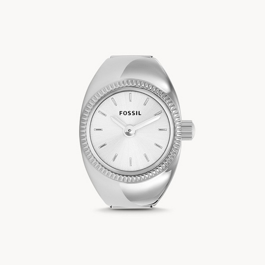 FOSSIL Watch Ring Two-Hand Stainless Steel ES5245