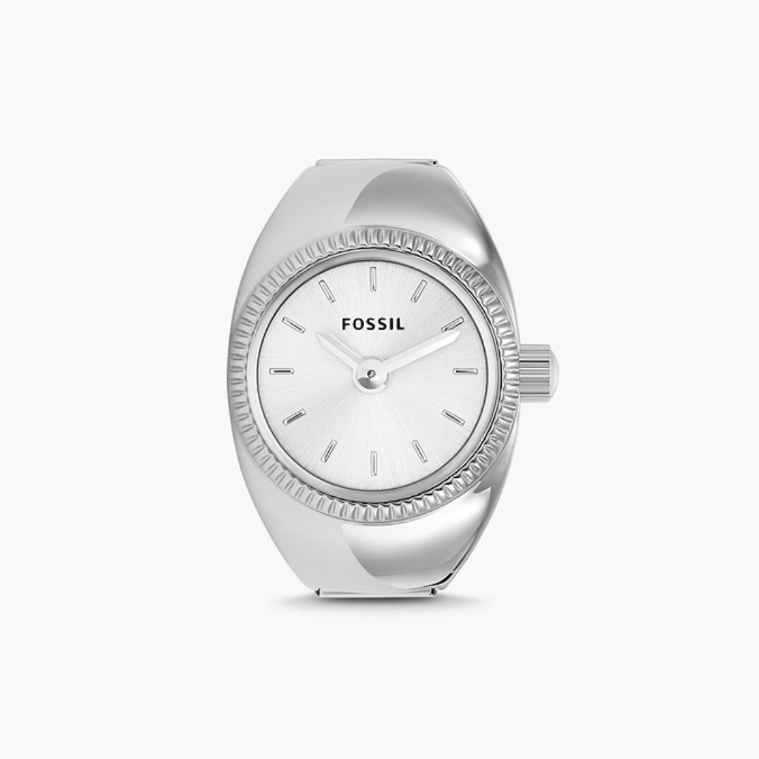 FOSSIL Watch Ring Two-Hand Stainless Steel ES5245
