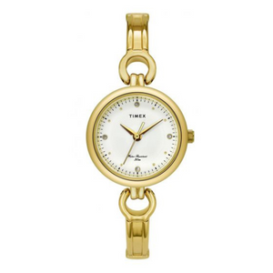 Timex Classic Women's White Dial Round Case 3 Hands Function Watch - TWEL11422 - KRISHNA WATCH COMPANY