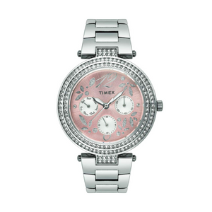 TIMEX Analog Silver Dial Women's Watch-TWEL12002 - KRISHNA WATCH COMPANY